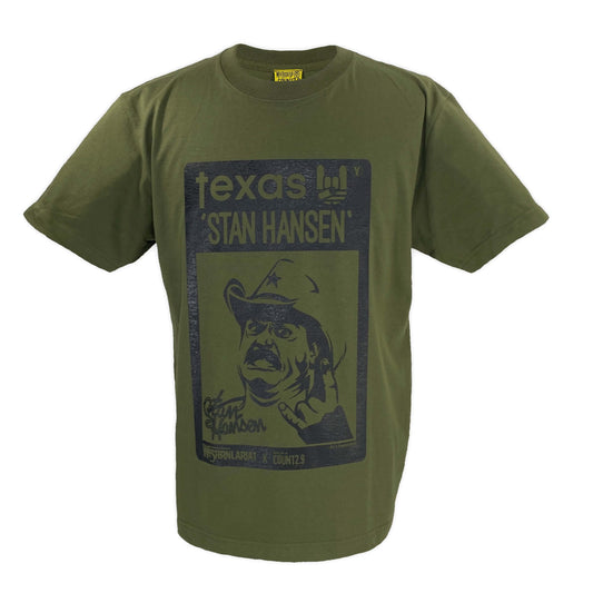 【バックドロップ限定カラー】 スタンハンセン × Count2.9 Tシャツ (カーキ)