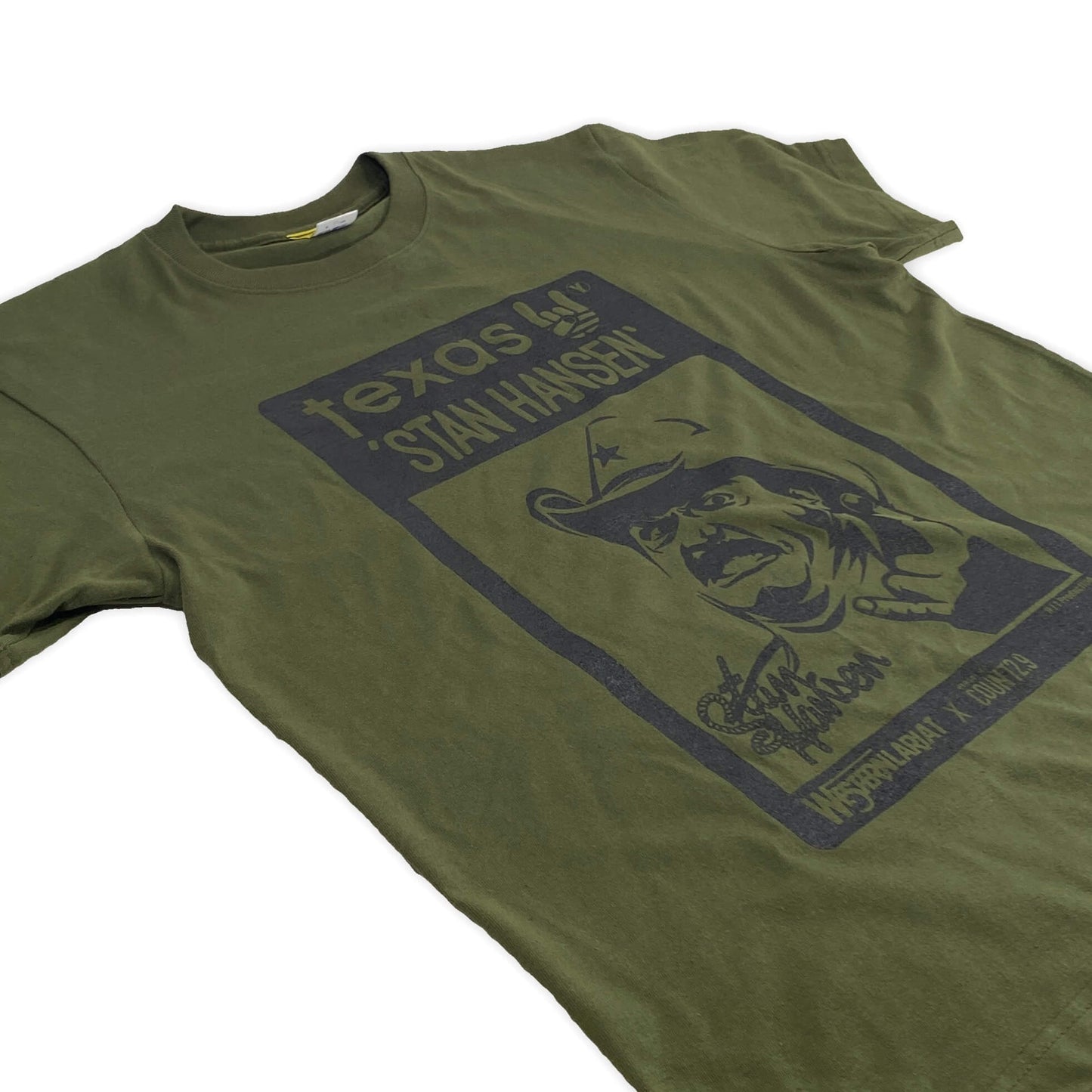 【バックドロップ限定カラー】 スタンハンセン × Count2.9 Tシャツ (カーキ)