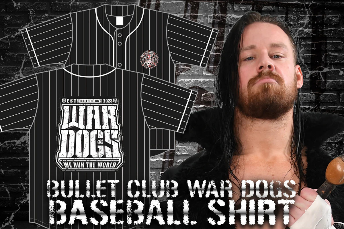 BULLET CLUB WAR DOGS「DPSCM」べースボールシャツ