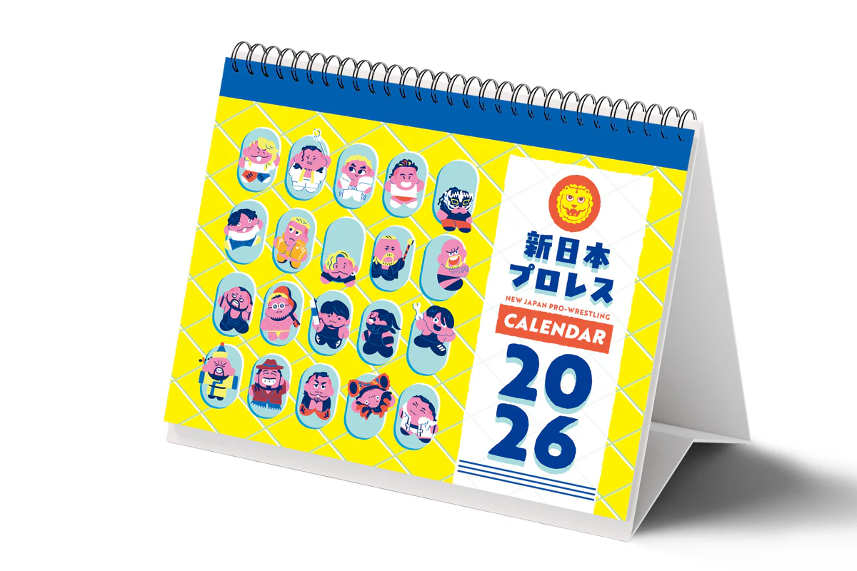 2026年 新日本プロレス カレンダー（卓上タイプ A5サイズ） – プロレス