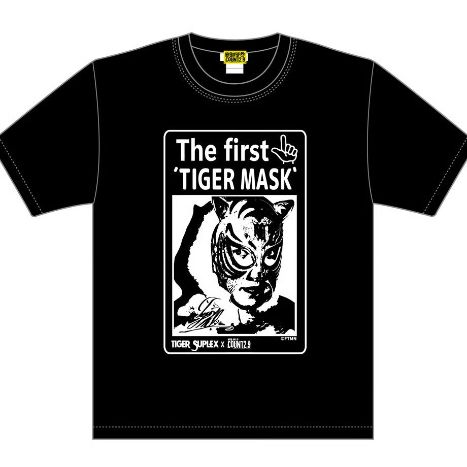初代タイガーマスク x Count2.9 コラボTシャツ(ブラック) – プロレス