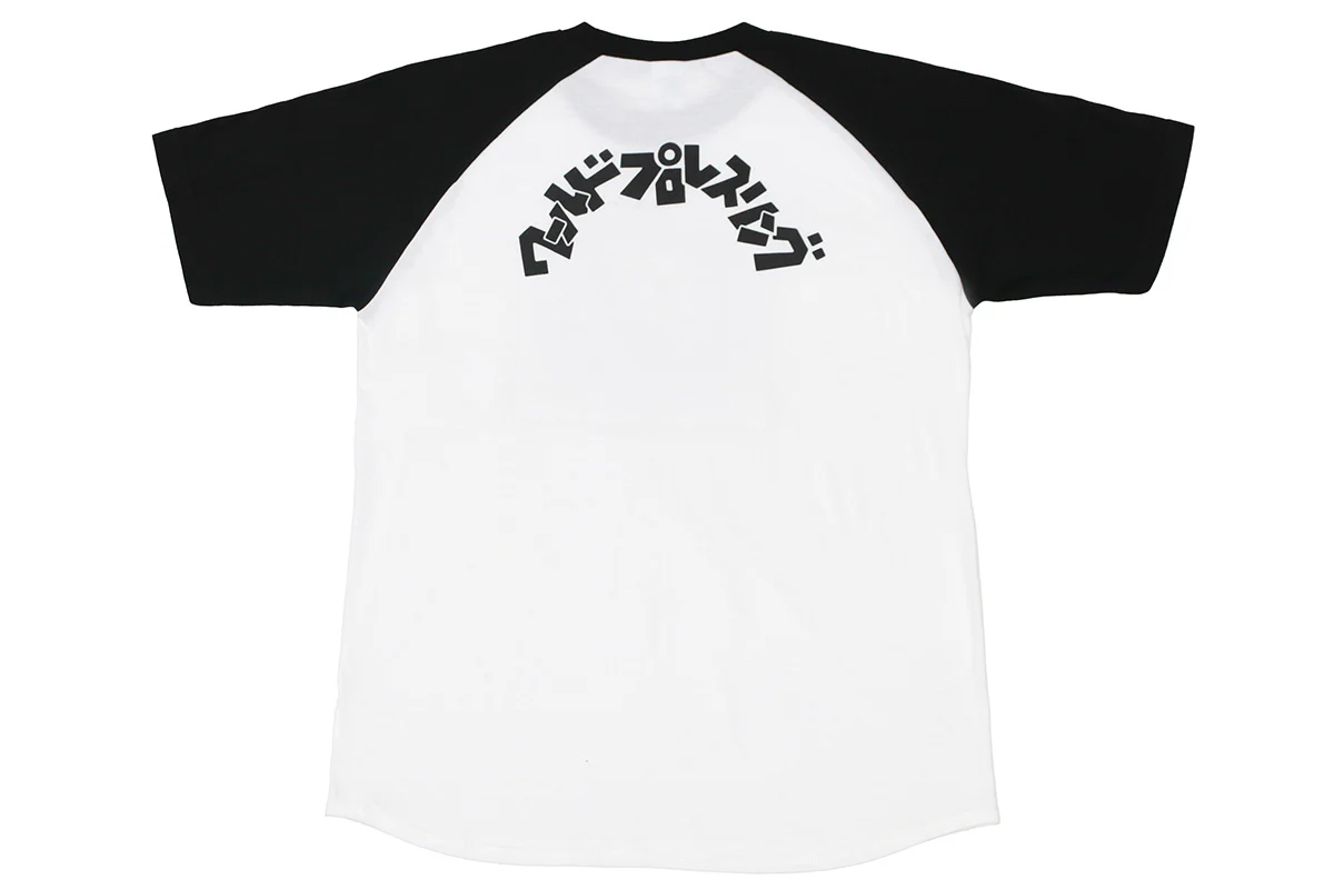 ライオンマーク ラグランTシャツ(ホワイト×ブラック)キッズサイズ