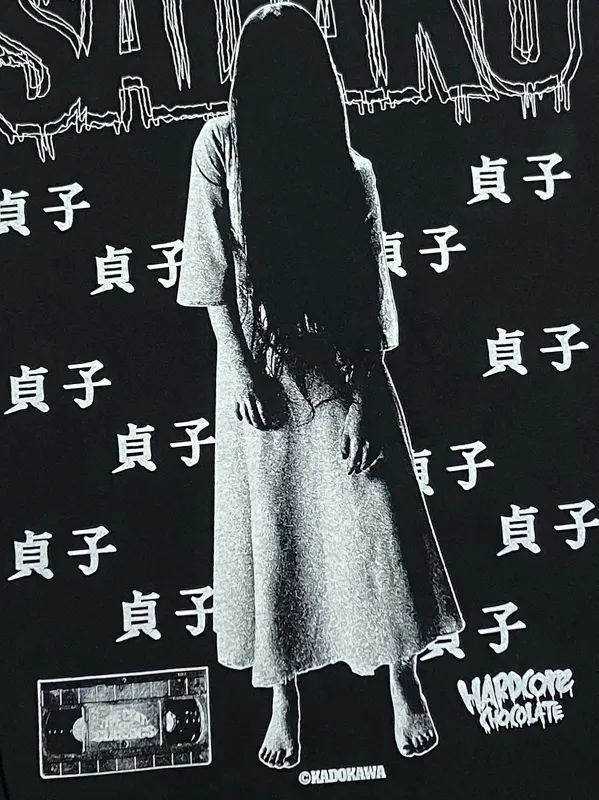 貞子/ロングスリーブTシャツ(呪いブラック)