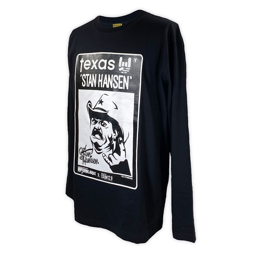 スタンハンセン × Count2.9 ロングスリーブTシャツ (ブラック)