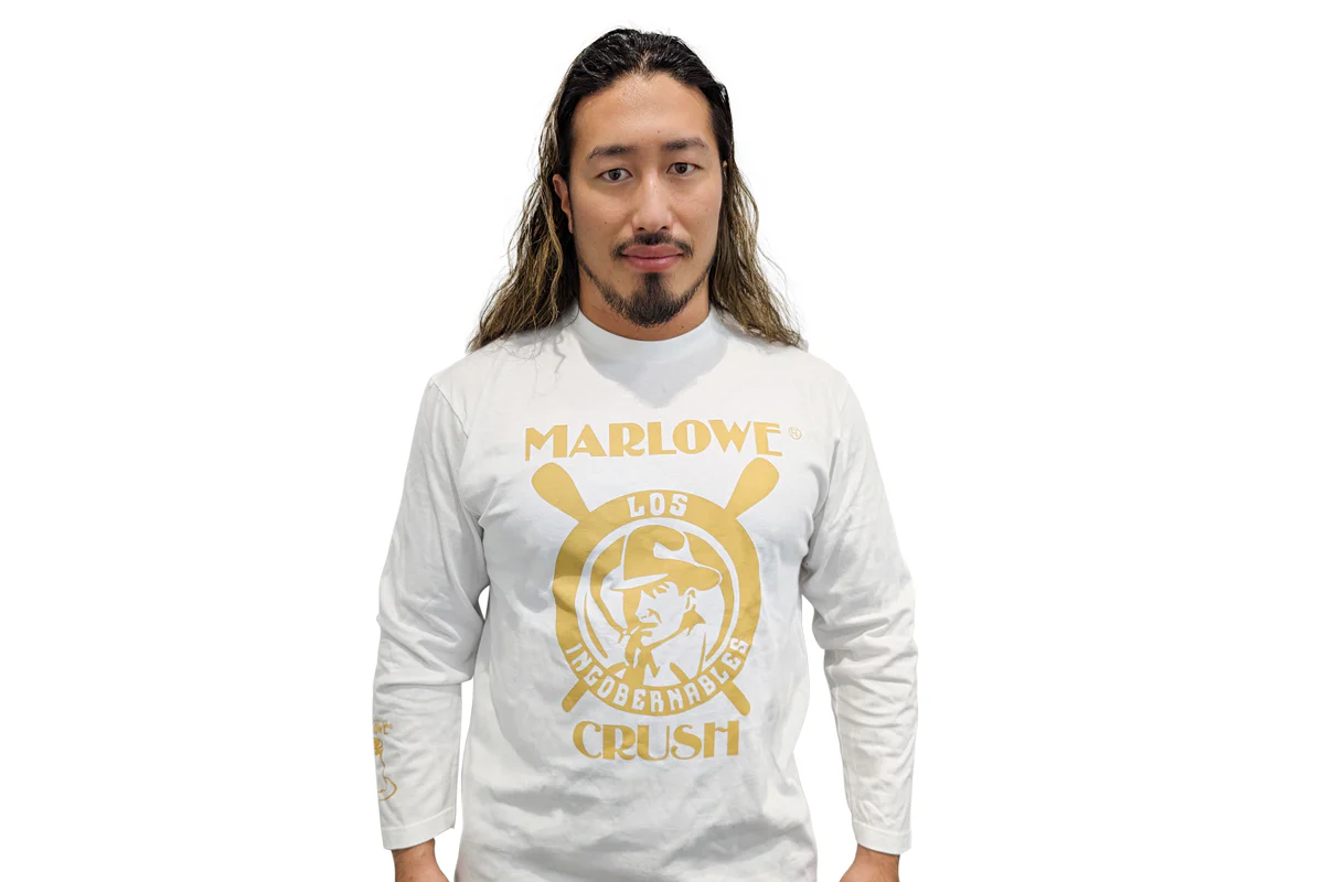 辻陽太 × マーロウ コラボ ロングスリーブ(白はちみつ)