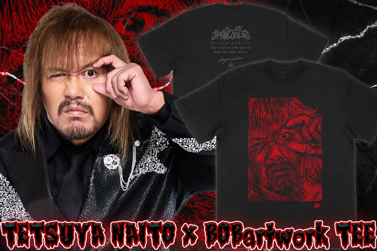 内藤哲也 × BOBartwork コラボTシャツ