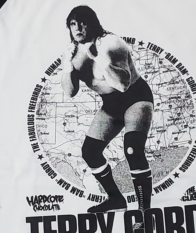 テリー・ゴディ7分袖ラグランTシャツ(南部ブラック×ホワイト)