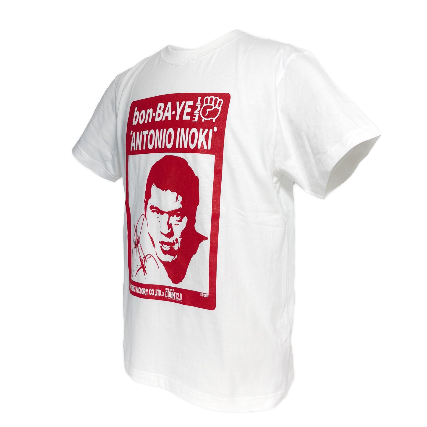 アントニオ猪木 x Count2.9 bon-BA-YE Tシャツ(レッド)