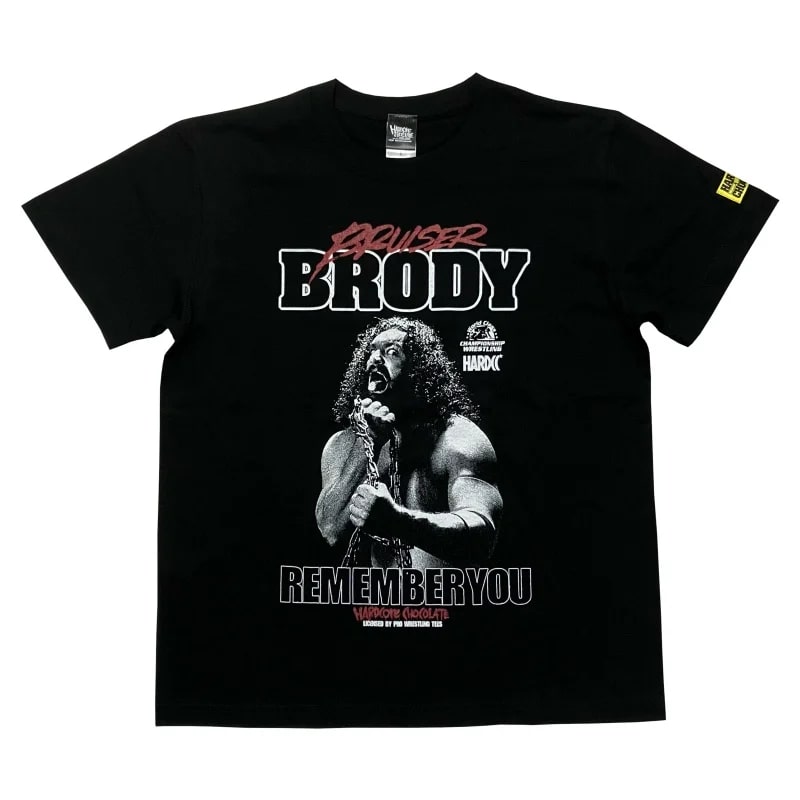ブルーザー・ブロディ/リメンバーユー Tシャツ (ブラック)