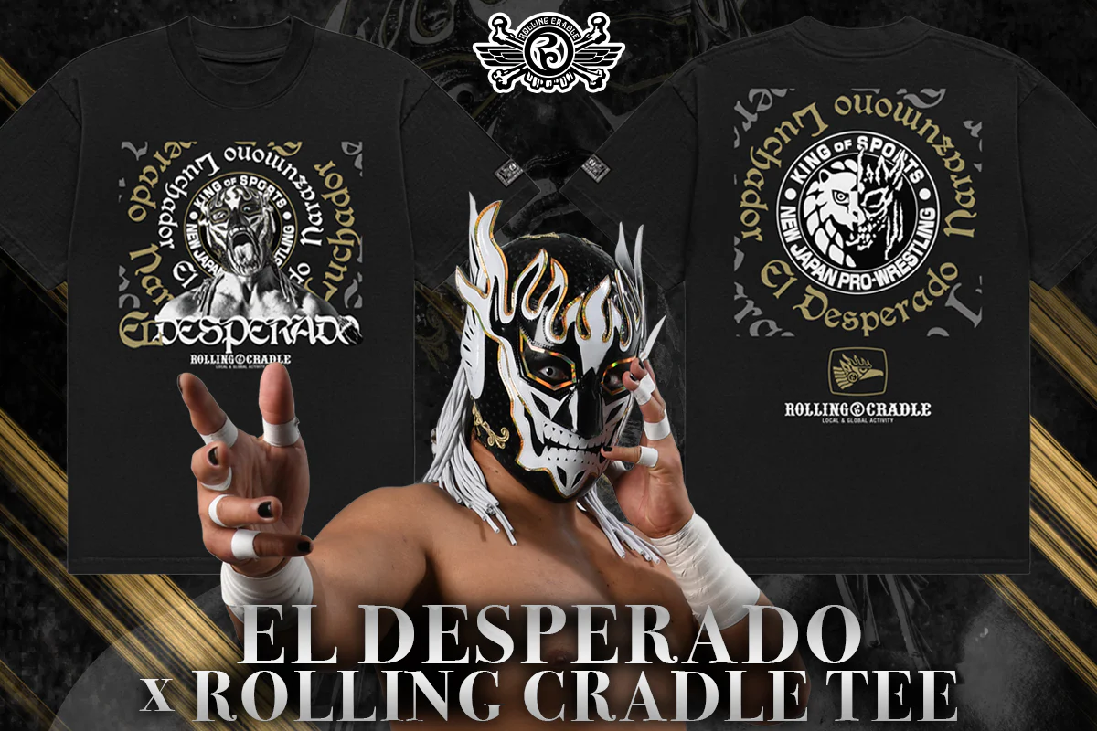 エル・デスペラード×ROLLING CRADLE Tシャツ(El escudo del león)
