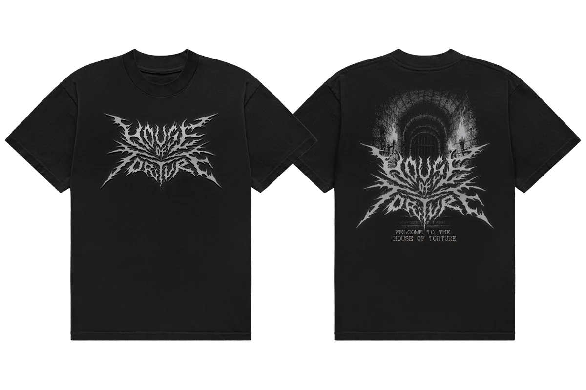 HOUSE OF TORTURE Tシャツ（2025・ブラック×シルバー） – プロレス専門