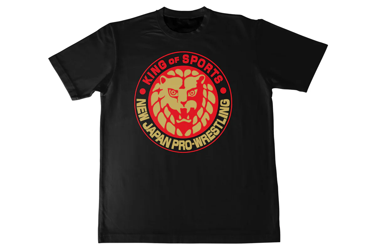 ライオンマーク ドライTシャツ(2025・ブラック×レッド×ゴールド)
