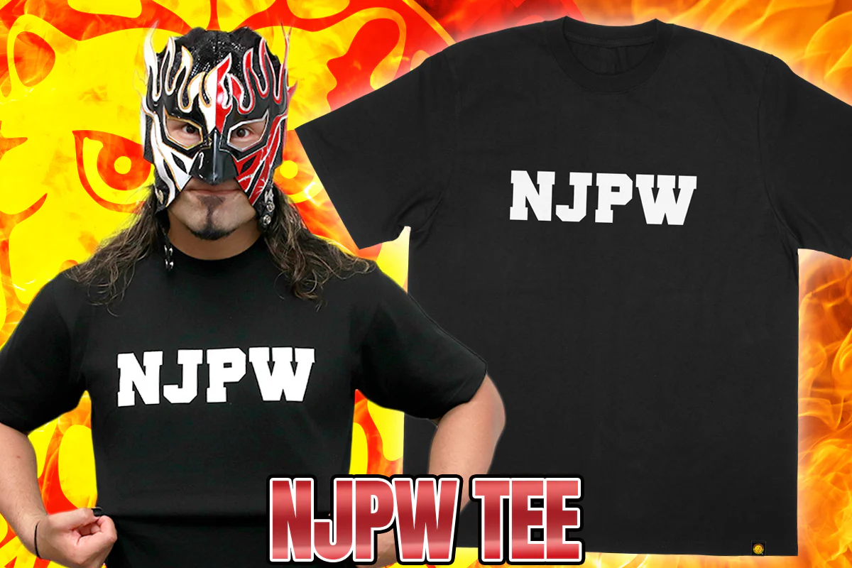 NJPW Tシャツ(2025・ブラック×ホワイト)