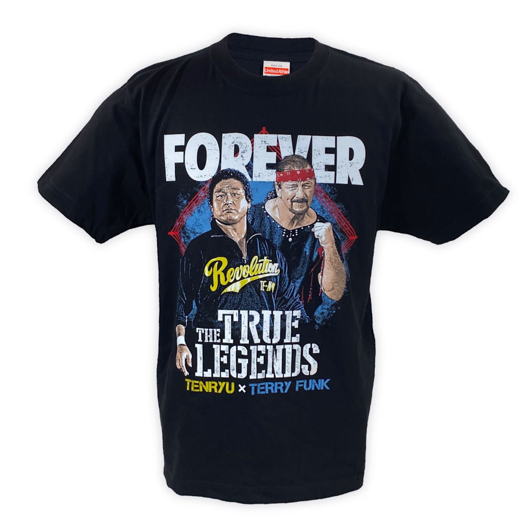 天龍源一郎xテリー・ファンク Tシャツ (ブラック)