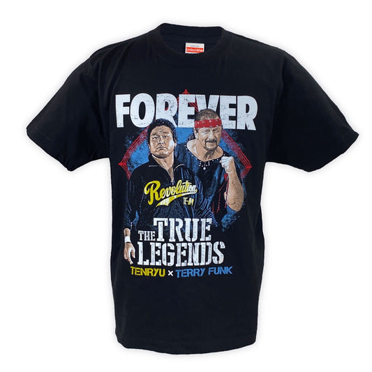 天龍源一郎xテリー・ファンク Tシャツ (ブラック)