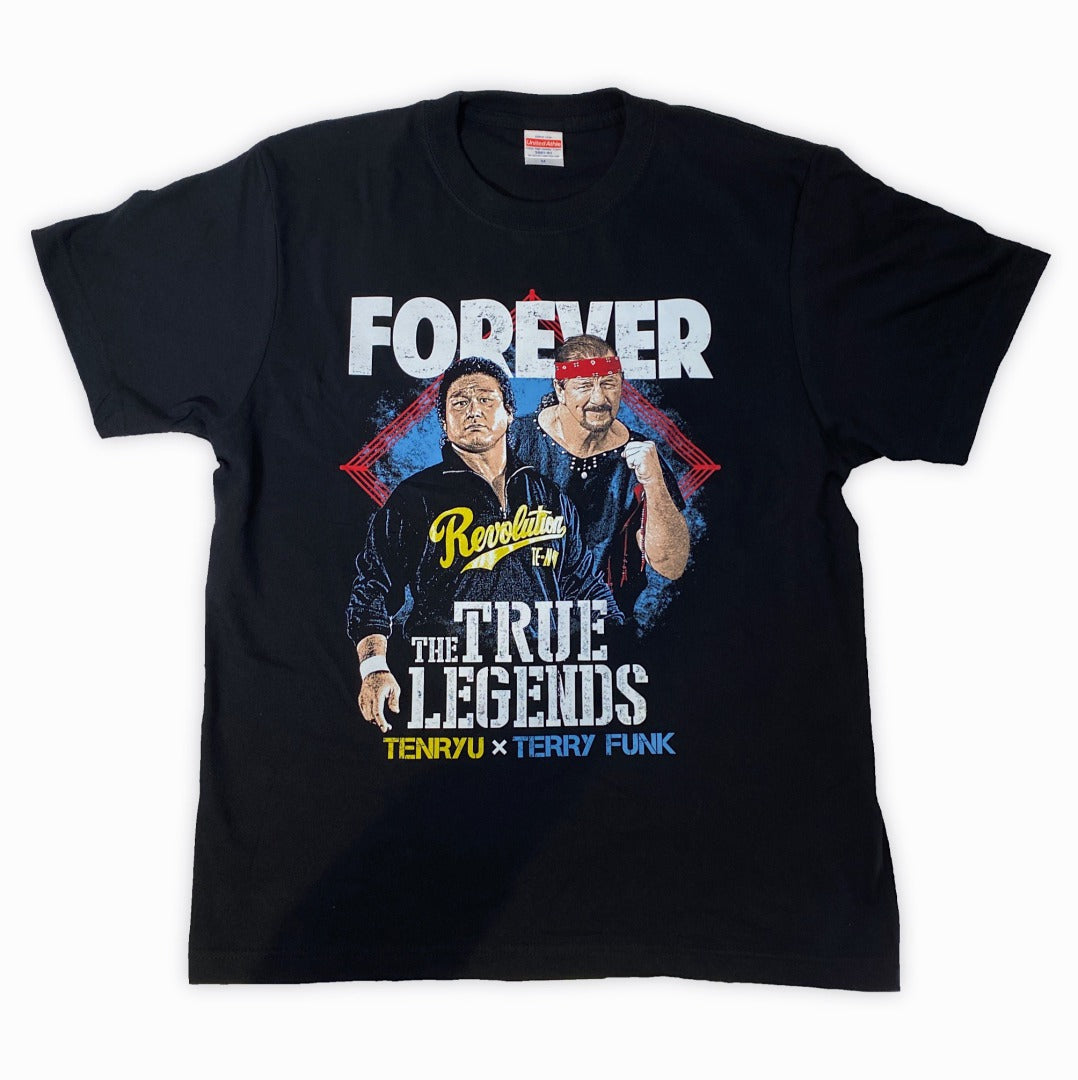 天龍源一郎xテリー・ファンク Tシャツ (ブラック)