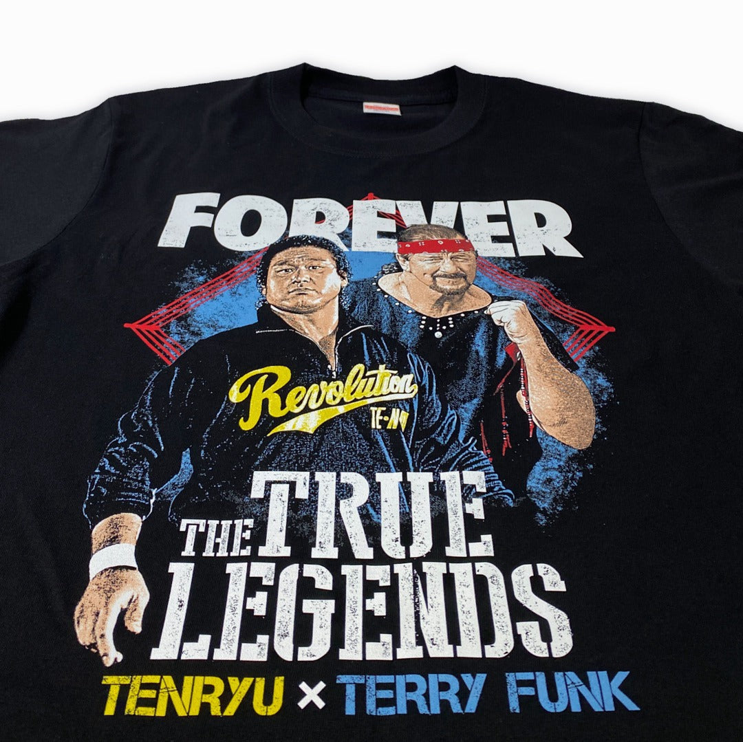 天龍源一郎xテリー・ファンク Tシャツ (ブラック)