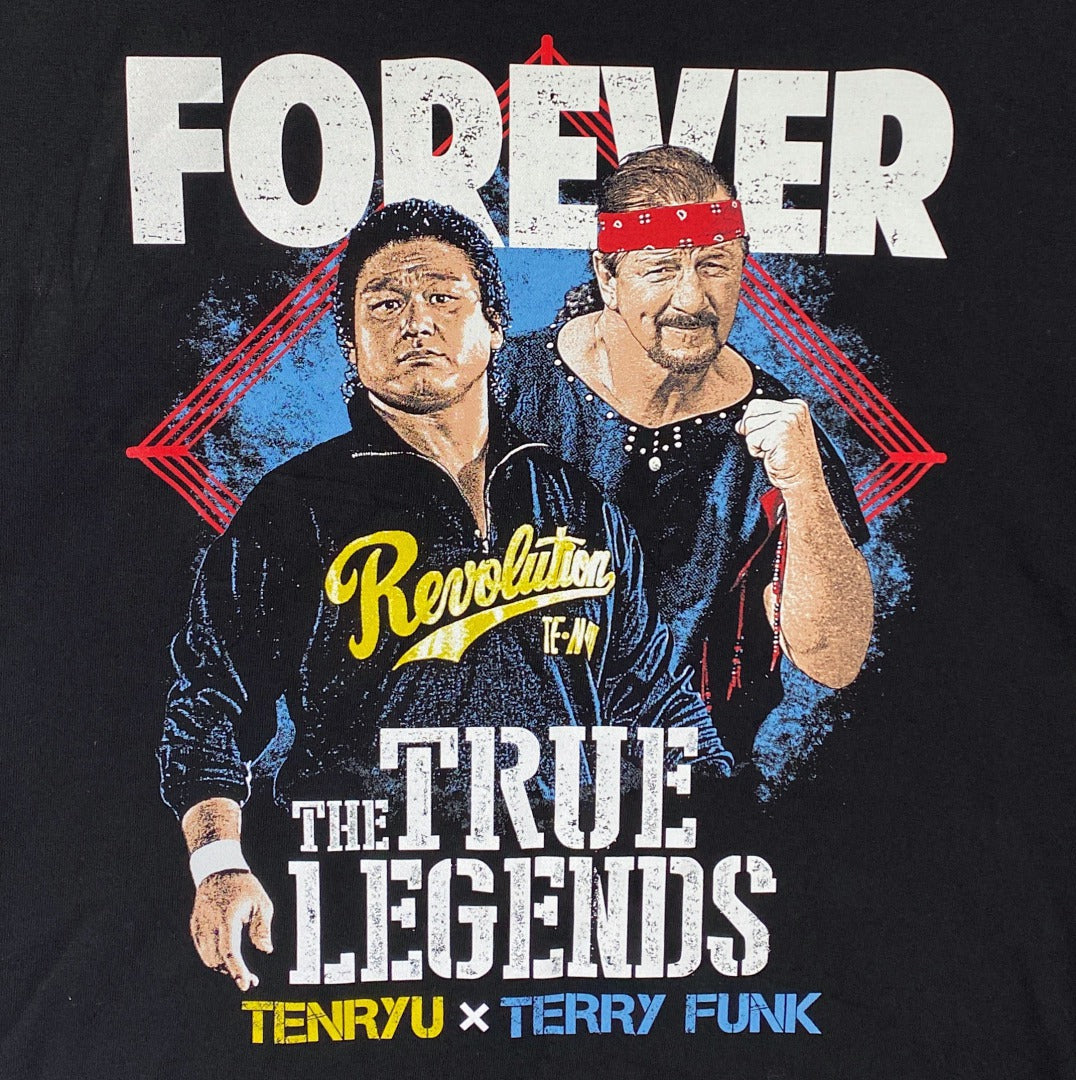 天龍源一郎xテリー・ファンク Tシャツ (ブラック)