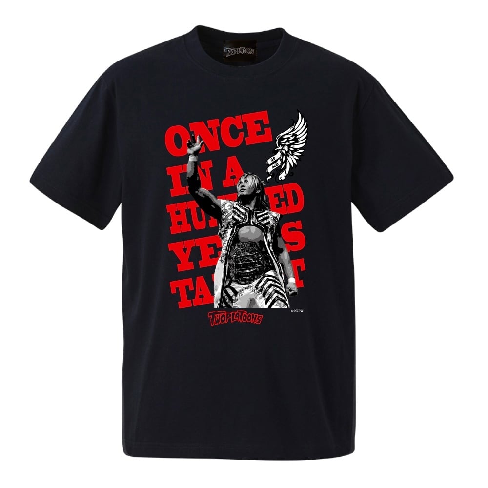 【未開封】『棚橋弘至主演 パパは悪者チャンピオン団体Tシャツ』Lサイズ 再入荷なし】TWOPLATOONS × 棚橋 弘至 コラボレーション-T / BLACK