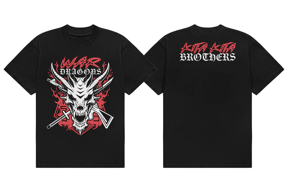 新品未使用 鷹木信悟選手 デビュー20周年記念Tシャツ Lサイズ SY32 鷹木信悟「20th RISING DRAGON」Tシャツ（ブラック）