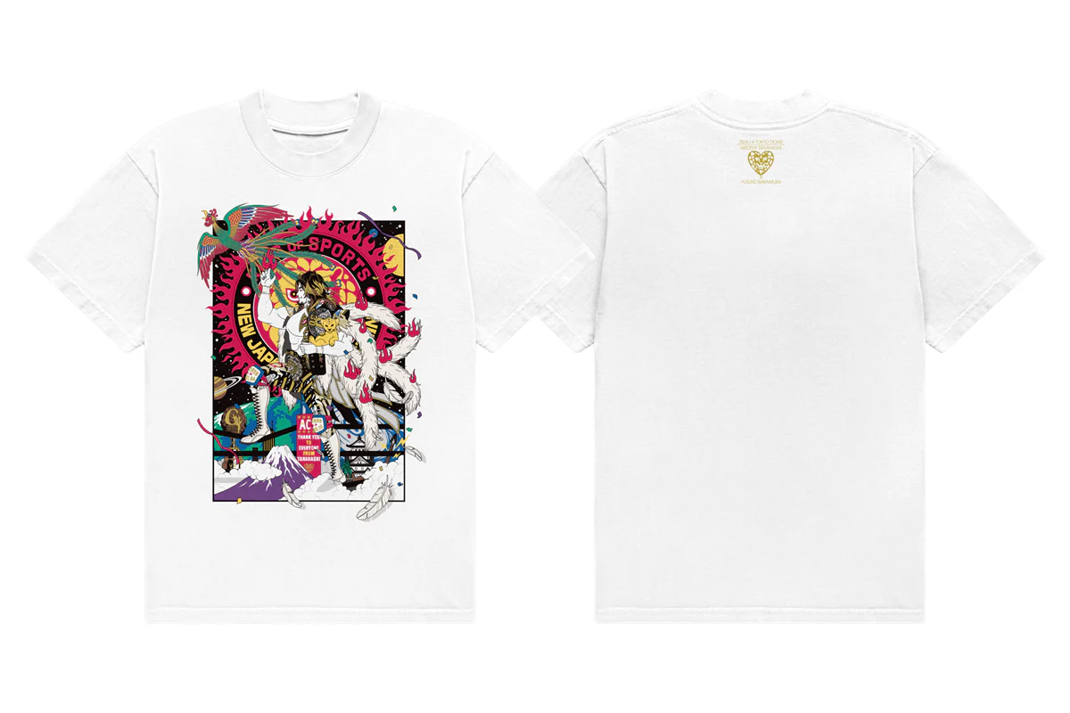 WK20 棚橋弘至×中村佑介 Tシャツ(ホワイト) – プロレス専門店バック WK20 棚橋弘至×中村佑介 Tシャツ(ホワイト) – プロレス専門店バック