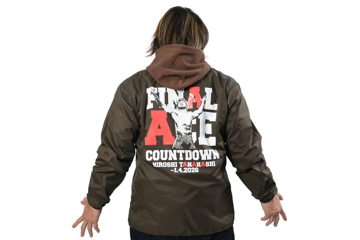 棚橋弘至「FINAL ACE COUNTDOWN」コーチジャケット(シールブラウン)