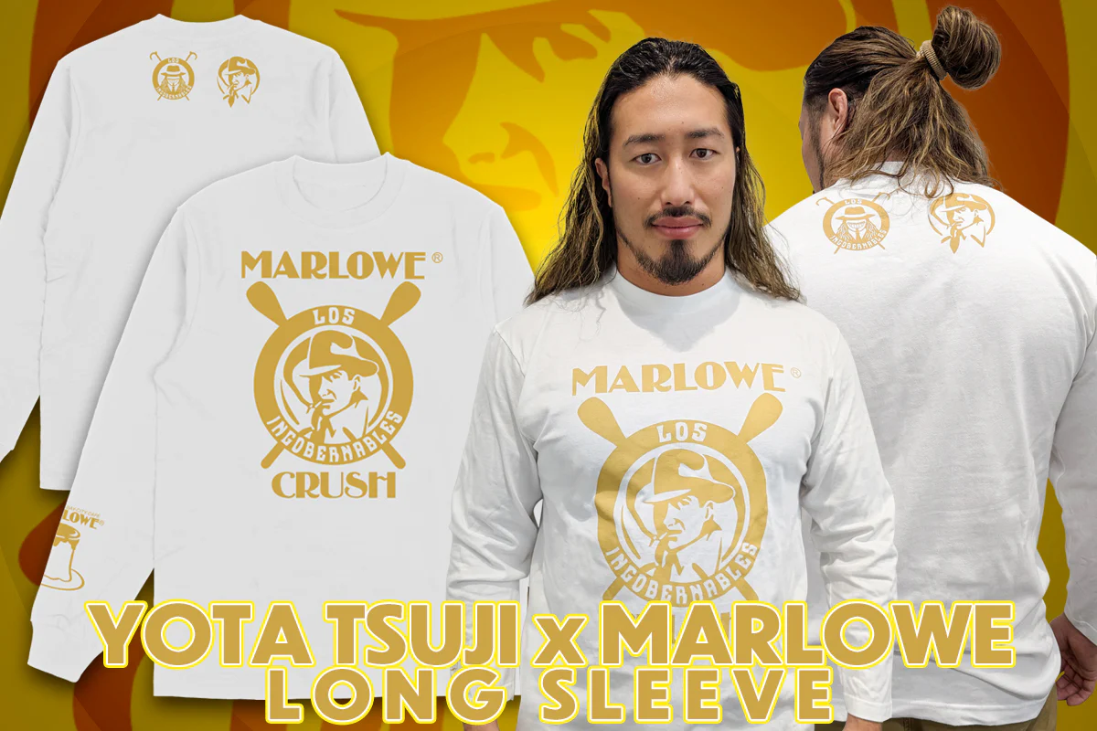 辻陽太 × マーロウ コラボ ロングスリーブ(白はちみつ)