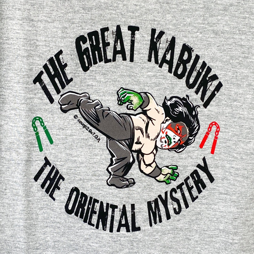 ザ・グレート・カブキ The Oriental Mystery Tシャツ (グレー)