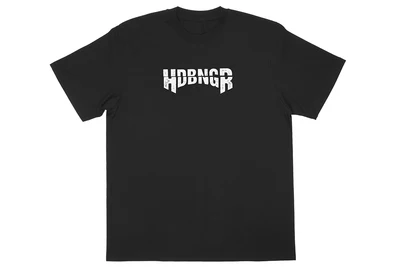 エル・ファンタズモ「HDBNGR」Tシャツ（ブラック×ホワイト）