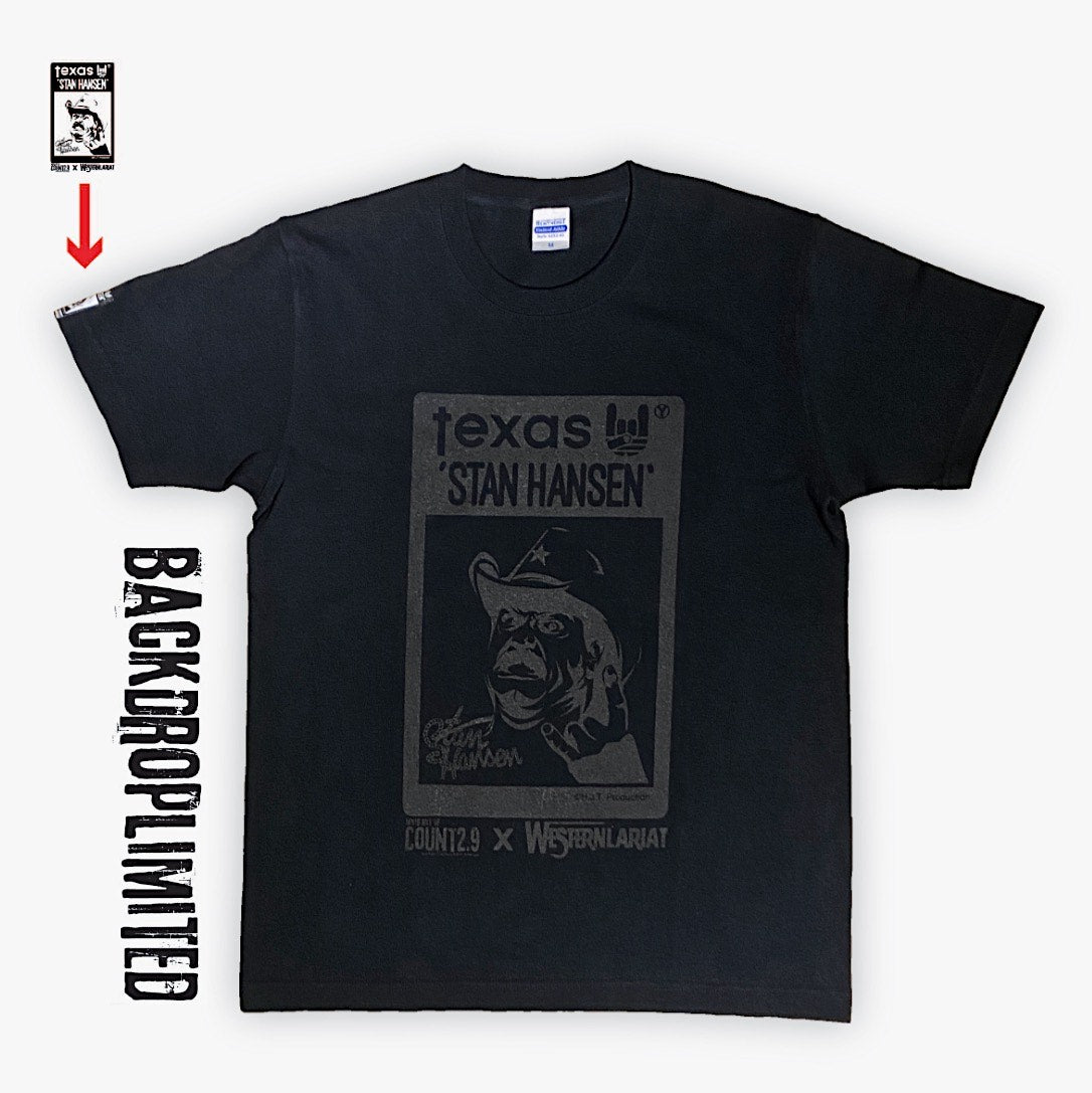 スタンハンセン × Count2.9 Tシャツ (ブラック×ブラック)