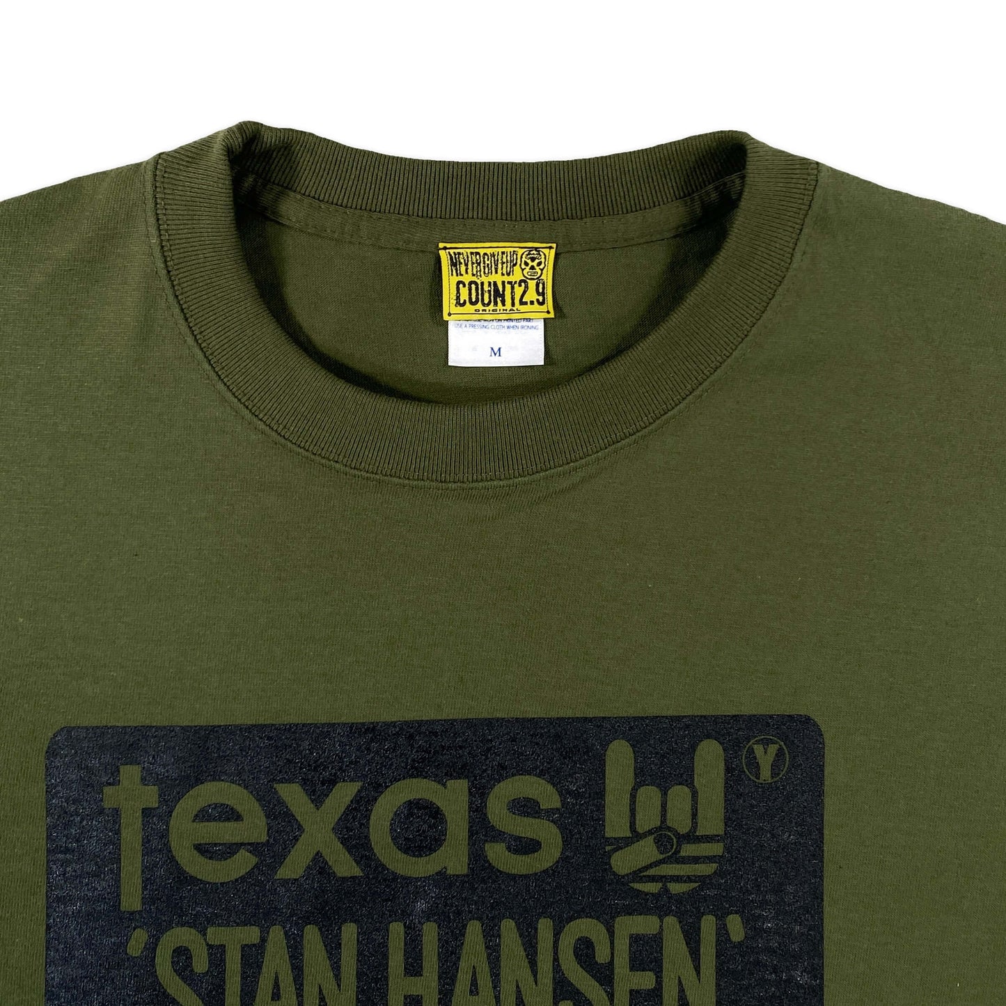 【バックドロップ限定カラー】 スタンハンセン × Count2.9 Tシャツ (カーキ)