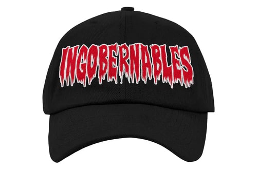 L・I・J INGOBERNABLES ベースボールキャップ (ブラック×レッド×ホワイト)