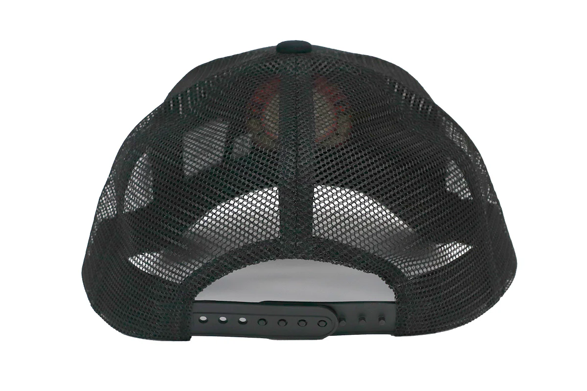 ライオンマーク メッシュキャップ（2025・ブラック×レッド×ゴールド）