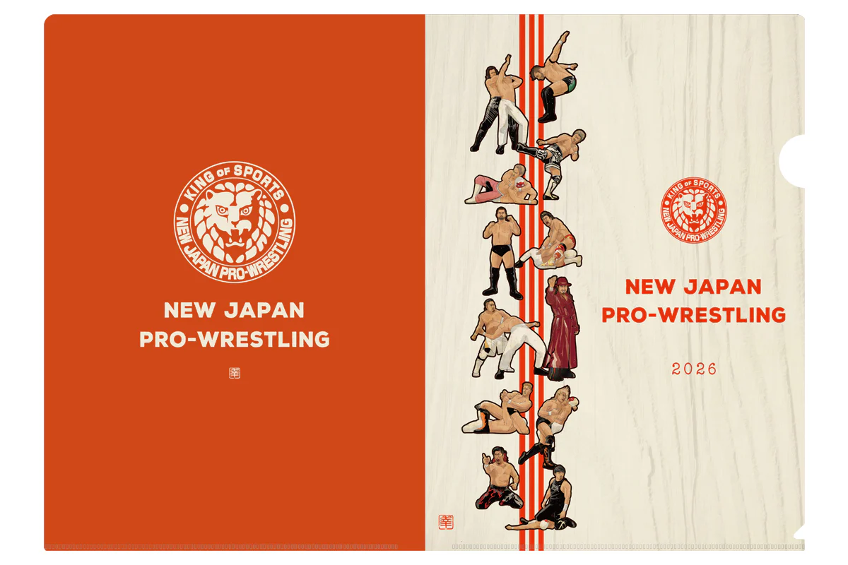 「NEW JAPAN PAINTING」クリアファイル＆フレークシールセット(紅白)