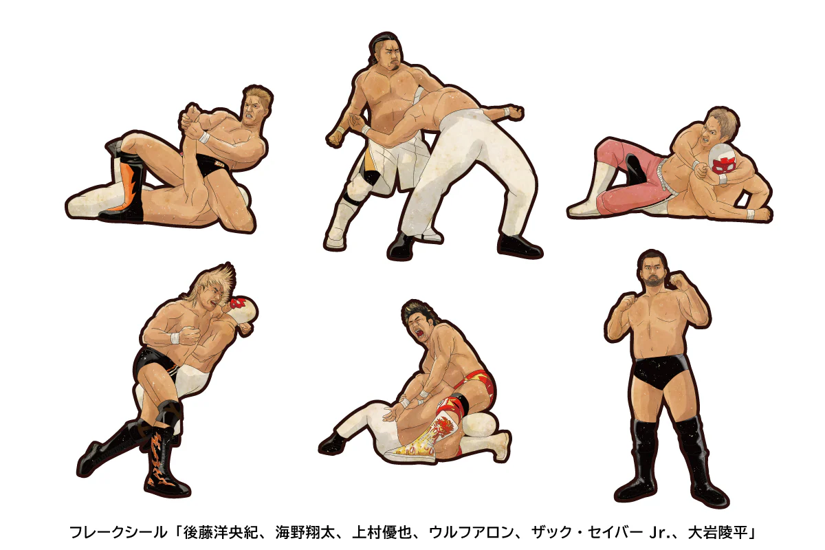 「NEW JAPAN PAINTING」クリアファイル＆フレークシールセット(紅白)