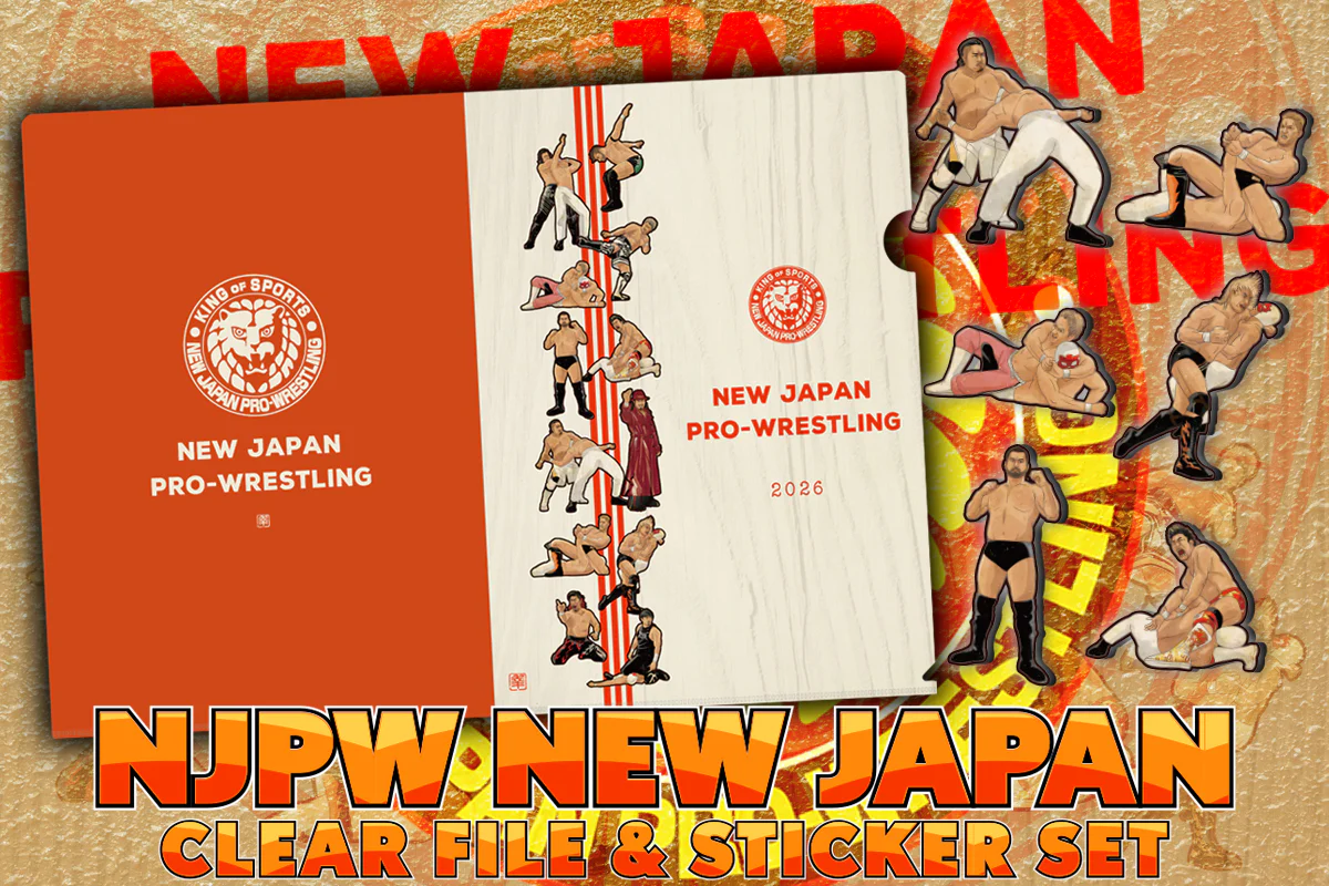 「NEW JAPAN PAINTING」クリアファイル＆フレークシールセット(紅白)
