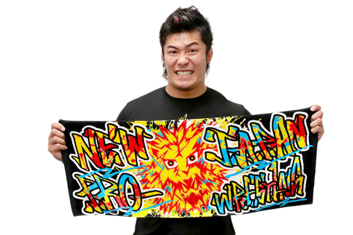 ライオンマーク フェイスタオル（2026・ブラック×カラーロゴ）