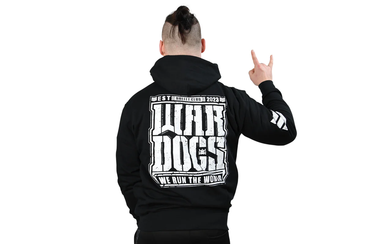 BULLET CLUB WAR DOGS「WE RUN THE WORLD」プルオーバーパーカー