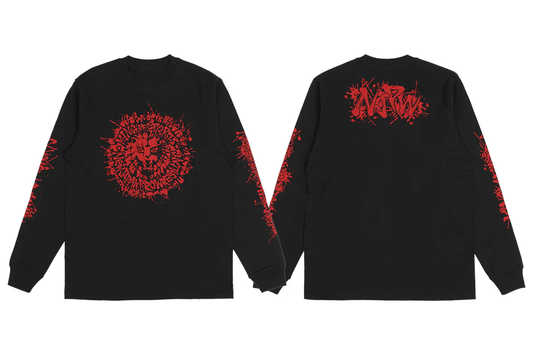 ライオンマーク ロングスリーブ（2025・ブラック×レッド）