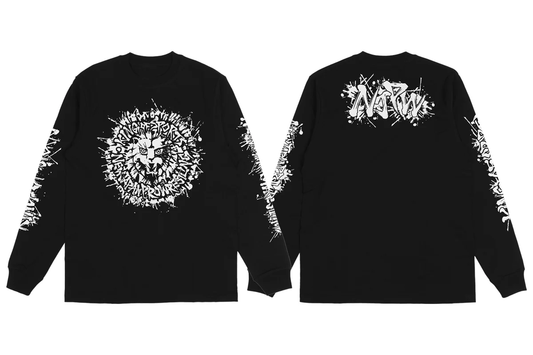 ライオンマーク ロングスリーブ（2025・ブラック×ホワイト）