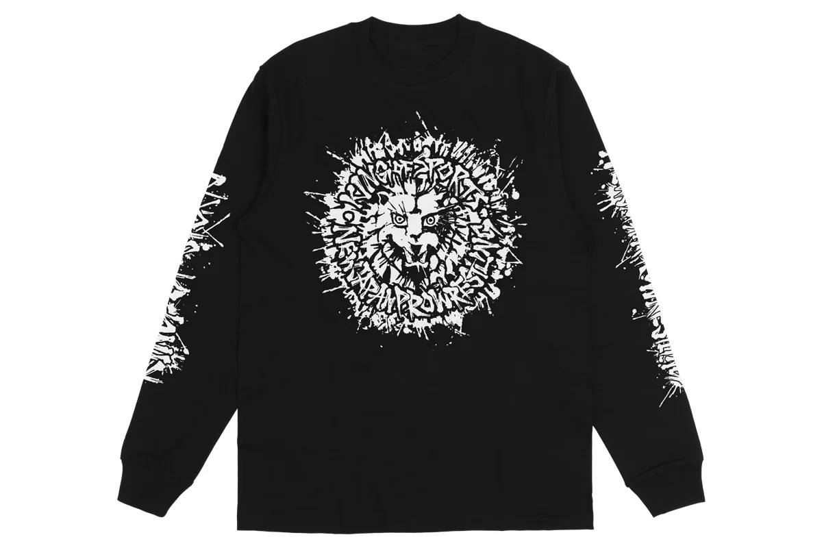 ライオンマーク ロングスリーブ（2025・ブラック×ホワイト）