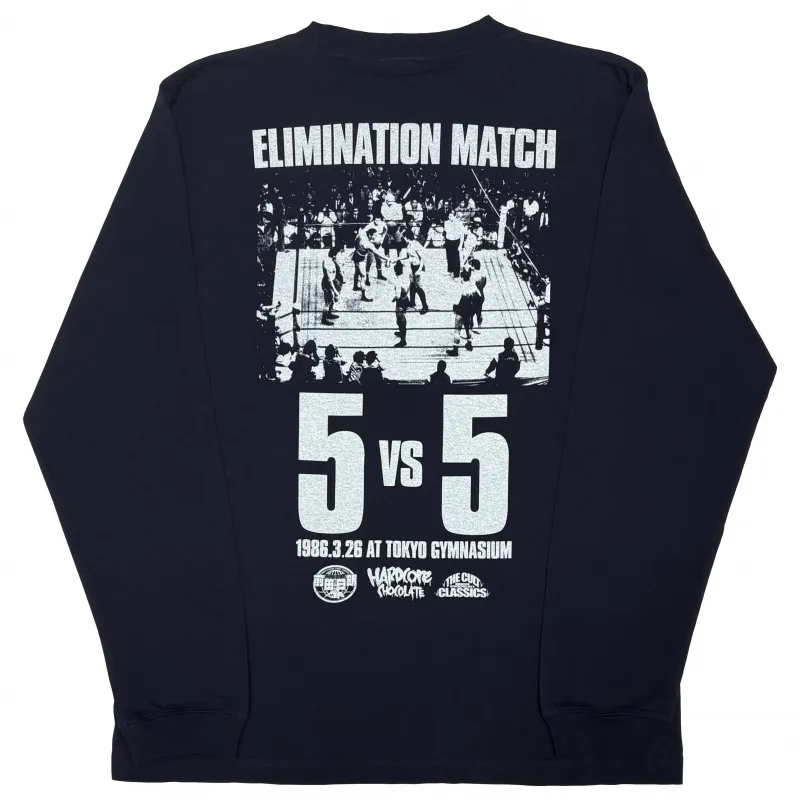 前田日明 5 vs 5イリミネーションマッチ ロングスリーブ（全面対抗戦ネイビー）