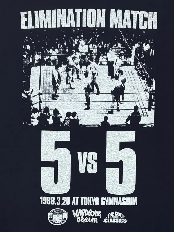 前田日明 5 vs 5イリミネーションマッチ ロングスリーブ（全面対抗戦ネイビー）