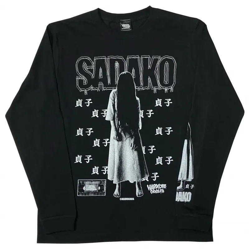 貞子/ロングスリーブTシャツ（呪いブラック）