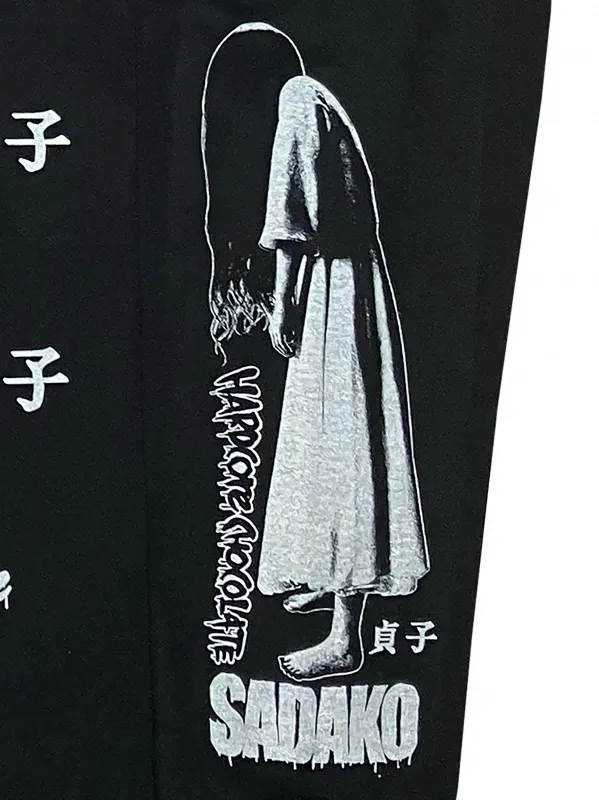 貞子/ロングスリーブTシャツ（呪いブラック）