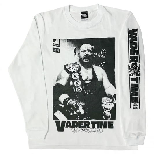 ビッグバン・ベイダー/ロングスリーブTシャツ（三冠ホワイト）