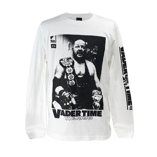 ビッグバン・ベイダー/ロングスリーブTシャツ（三冠ホワイト）