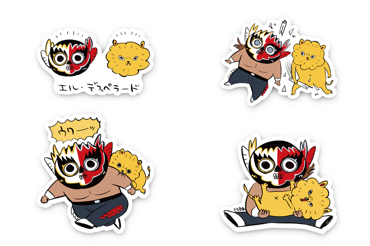 エル・デスペラード × 川尻こだま コラボステッカーセット