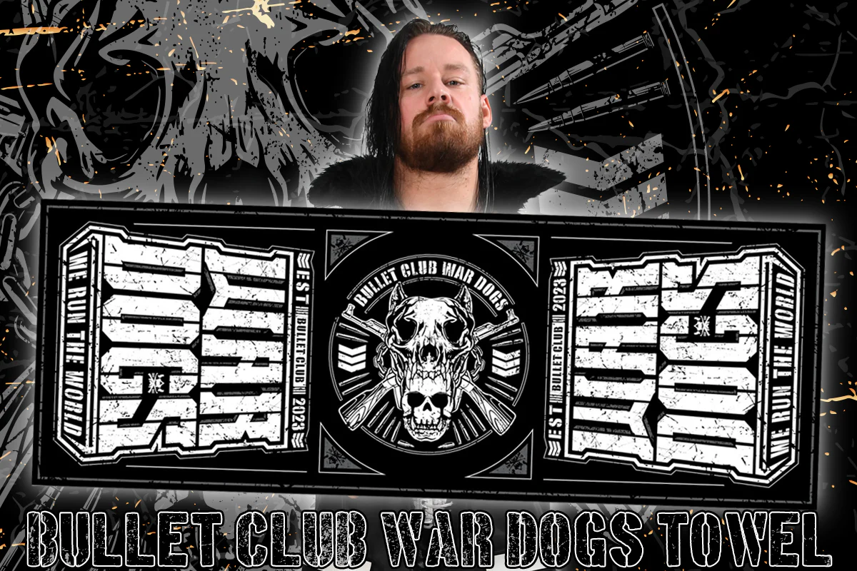 BULLET CLUB WAR DOGS「WE RUN THE WORLD」スポーツタオル