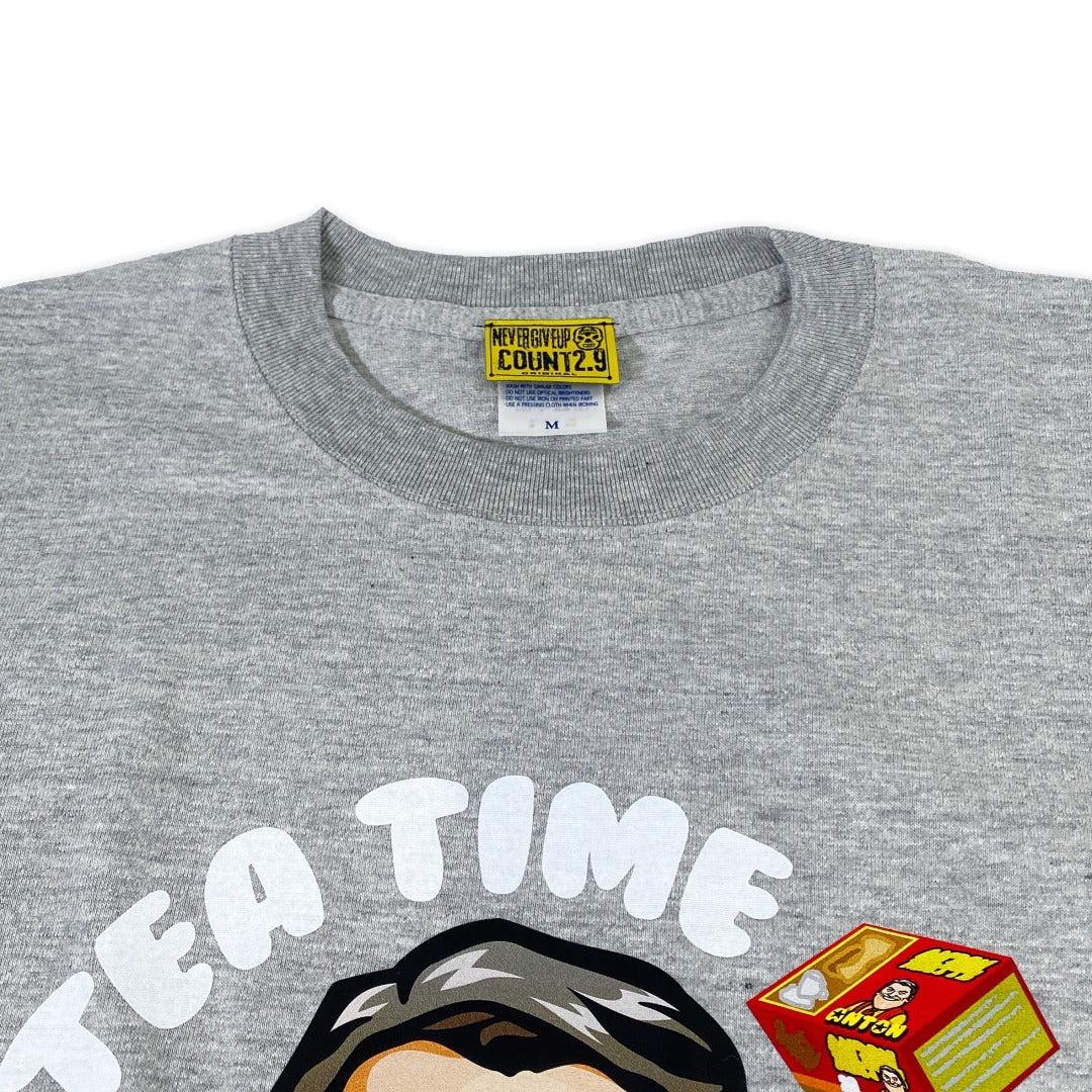 アントニオ猪木 ANTON TEA TIME Tシャツ (グレー)